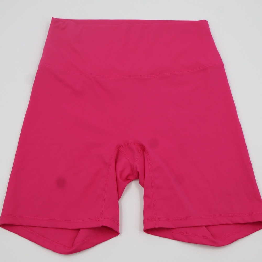 Lululemon Biker Shorts Womens 4 Pink High Rise 6" Inseam Athletic Yoga